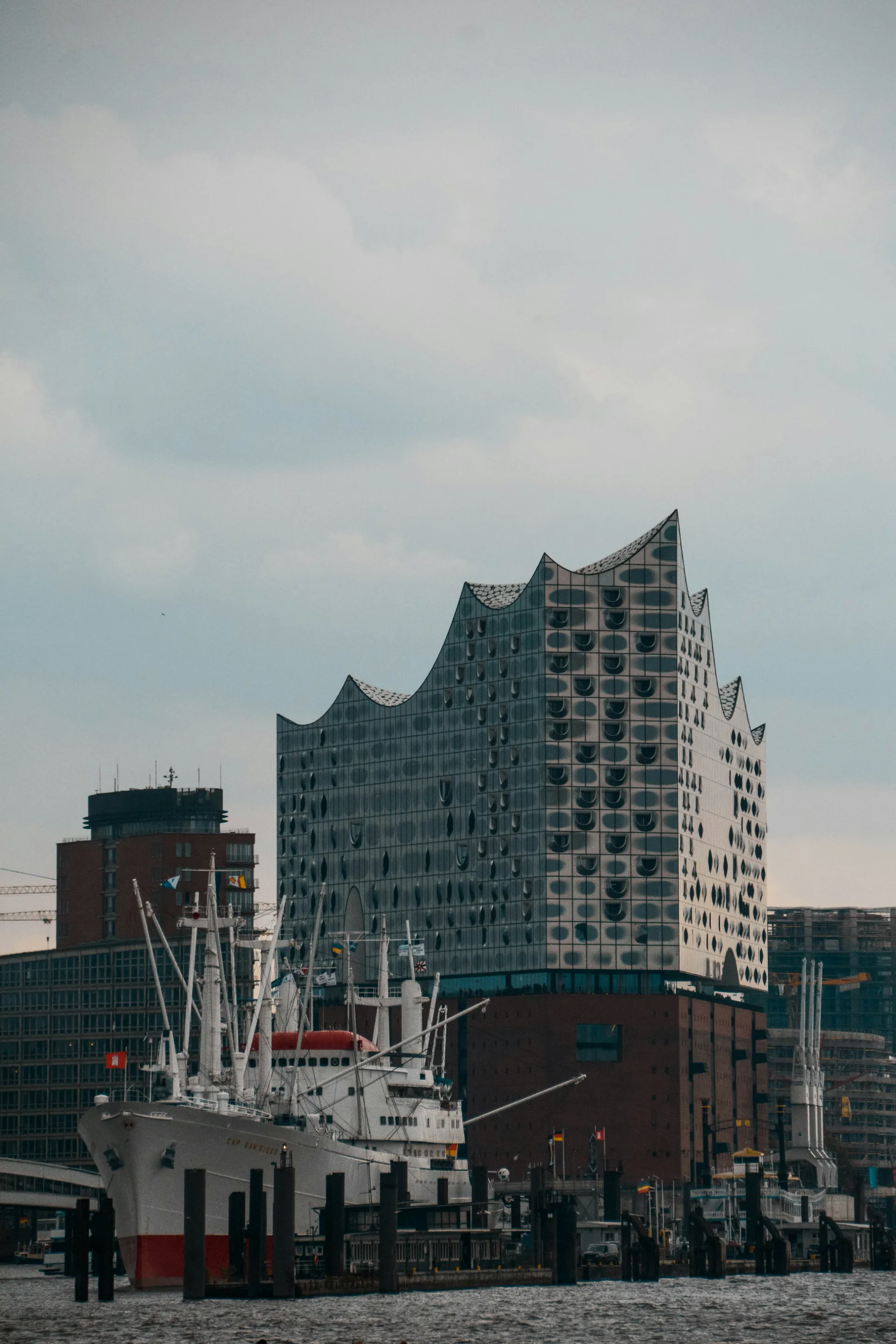 Hamburg Elbphilharmonie and harbour